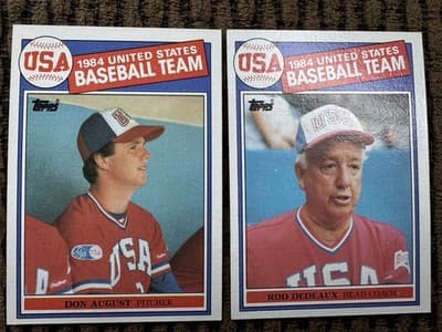 1985 Topps MLB Baseball - 1984 Team USA 16 Card Team Set w McGwire #389-404 - Thumbnail 12