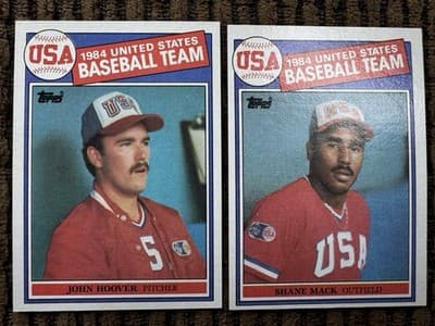1985 Topps MLB Baseball - 1984 Team USA 16 Card Team Set w McGwire #389-404 - Thumbnail 8