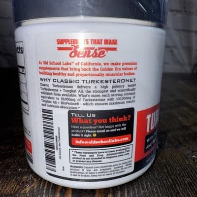 Old School Labs Turkesterone for Men 1500mg Max Potency 120 Capsules - Thumbnail 4