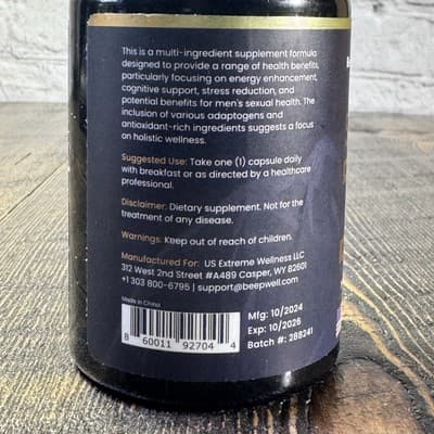 BeepWell Shilajit Himalayan with Adaptogens 60 count EXPIRES 10/2026 - Thumbnail 8