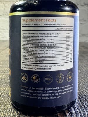 BeepWell Shilajit Himalayan with Adaptogens 60 count EXPIRES 10/2026 - Thumbnail 2