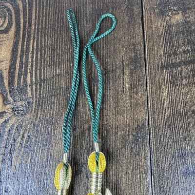 2x Vintage Class of 1991 Yellow Gold White Graduation Tassel High School College - Thumbnail 2