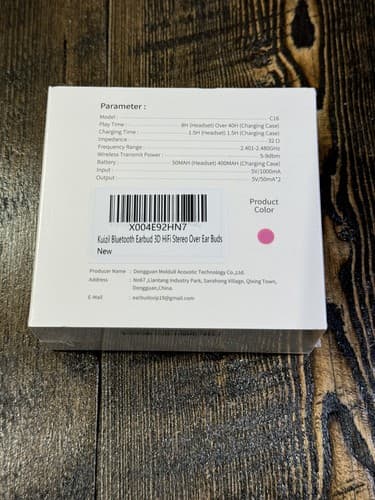Kuizil C16 True Wireless Earbuds 5.4 Bluetooth Headphones Stereo Pink Ear Pods - Thumbnail 2