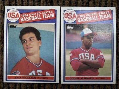 1985 Topps MLB Baseball - 1984 Team USA 16 Card Team Set w McGwire #389-404 - Thumbnail 4
