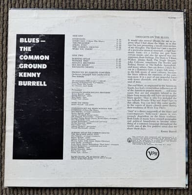 Kenny Burrell: Blues - The Common Ground vinyl LP 1968 Verve V6-8746 Stereo - Thumbnail 4