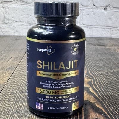 BeepWell Shilajit Himalayan with Adaptogens 60 count EXPIRES 10/2026 - Thumbnail 5