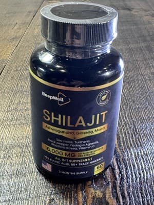 BeepWell Shilajit Himalayan with Adaptogens 60 count EXPIRES 10/2026 - Thumbnail 4