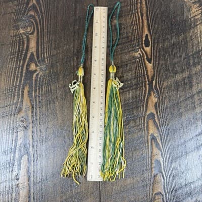 2x Vintage Class of 1991 Yellow Gold White Graduation Tassel High School College - Thumbnail 11