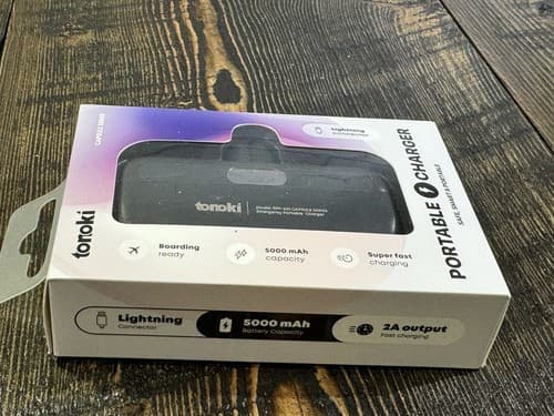 Portable Charger Connector iPhone 14 13 12 11 Se Power Bank Fast Charge Black - Thumbnail 6