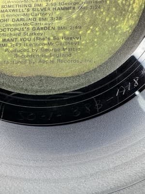The Beatles Abbey Road Original 1969 1st US Pressing Vinyl LP JACKSONVILLE PRESS - Thumbnail 14