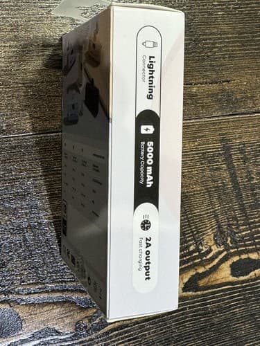 Portable Charger Connector iPhone 14 13 12 11 Se Power Bank Fast Charge Black - Thumbnail 3