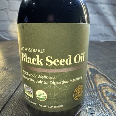 Global Healing Black Seed Oil Organic Cold Pressed - Unrefined Black Cumin Seed - Thumbnail 2