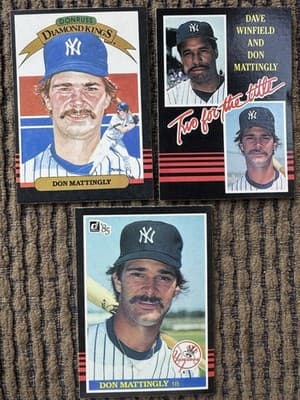 Lot Of 19 Don Mattingly Baseball Cards Yankees, Donruss Upper Deck Score - Thumbnail 4