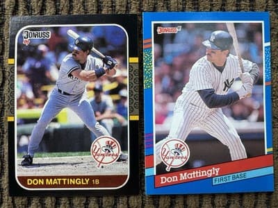 Lot Of 19 Don Mattingly Baseball Cards Yankees, Donruss Upper Deck Score - Thumbnail 14