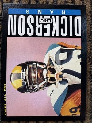Eric Dickerson Card Lot Of 12 Los Angeles Rams 1984-1985 Topps - Thumbnail 12
