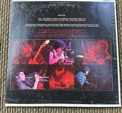 Santana LP Self Titled 1970 Vinyl LP Record, Columbia, CS 9781 - Thumbnail 3