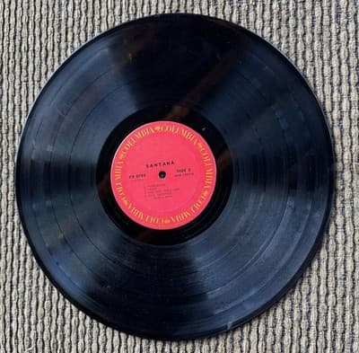 Santana LP Self Titled 1970 Vinyl LP Record, Columbia, CS 9781 - Thumbnail 4