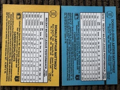 Lot Of 19 Don Mattingly Baseball Cards Yankees, Donruss Upper Deck Score - Thumbnail 15
