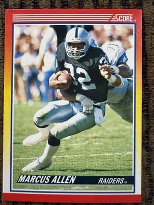Marcus Allen 16 Football Cards Lot L A Raiders Topps, Pro Set,Score 1984 Rookies - Thumbnail 14