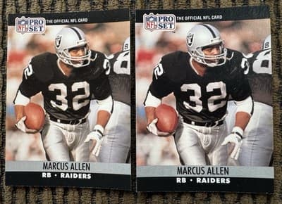 Marcus Allen 16 Football Cards Lot L A Raiders Topps, Pro Set,Score 1984 Rookies - Thumbnail 8