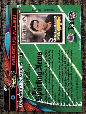 Marcus Allen 16 Football Cards Lot L A Raiders Topps, Pro Set,Score 1984 Rookies - Thumbnail 17
