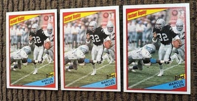 Marcus Allen 16 Football Cards Lot L A Raiders Topps, Pro Set,Score 1984 Rookies - Thumbnail 4