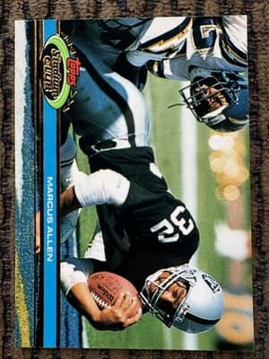 Marcus Allen 16 Football Cards Lot L A Raiders Topps, Pro Set,Score 1984 Rookies - Thumbnail 16