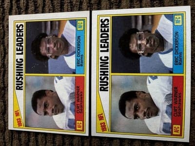 Eric Dickerson Card Lot Of 12 Los Angeles Rams 1984-1985 Topps - Thumbnail 6