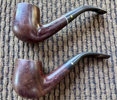 LOT OF 2 VINTAGE DR GRABOW, AGED IMPORTED BRIAR, RUSTIC SMOKING PIPES