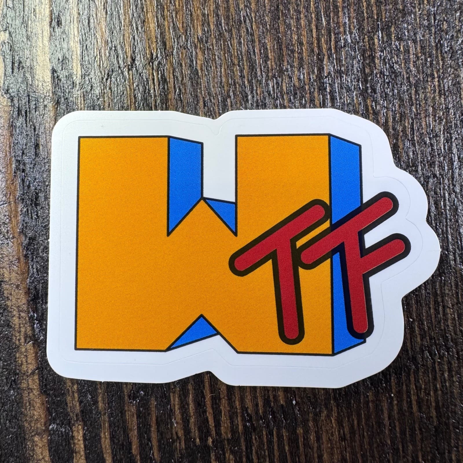 WTF Sticker - Water Bottle Locker Hard Hat Tumbler Tool Lunch Box