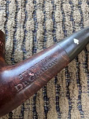 LOT OF 2 VINTAGE DR GRABOW, AGED IMPORTED BRIAR, RUSTIC SMOKING PIPES - Thumbnail 3