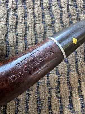 LOT OF 2 VINTAGE DR GRABOW, AGED IMPORTED BRIAR, RUSTIC SMOKING PIPES - Thumbnail 13