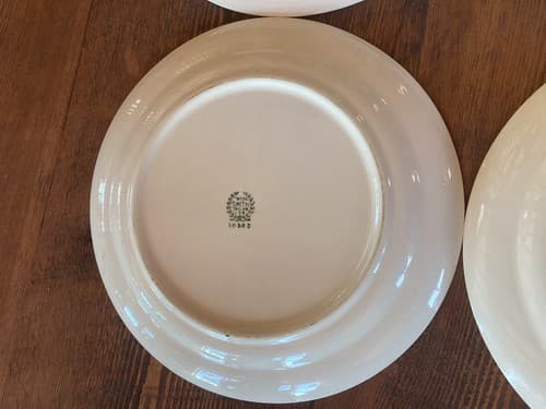 Swiss Provincial Taylor Smith & Taylor China 10522 Yellow Farmer 6 Dinner Plates - Thumbnail 16