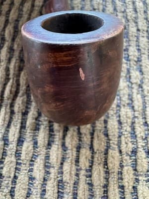 LOT OF 2 VINTAGE DR GRABOW, AGED IMPORTED BRIAR, RUSTIC SMOKING PIPES - Thumbnail 9