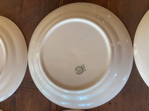 Swiss Provincial Taylor Smith & Taylor China 10522 Yellow Farmer 6 Dinner Plates - Thumbnail 15