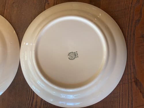 Swiss Provincial Taylor Smith & Taylor China 10522 Yellow Farmer 6 Dinner Plates - Thumbnail 13