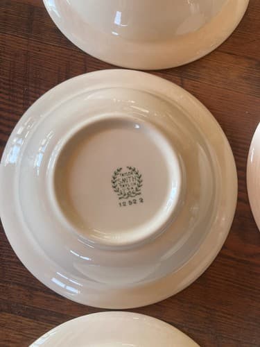 Set Of 6 Bowls Taylor Smith Taylor Swiss Provincial 6” Yellow Antique 1952 - Thumbnail 13