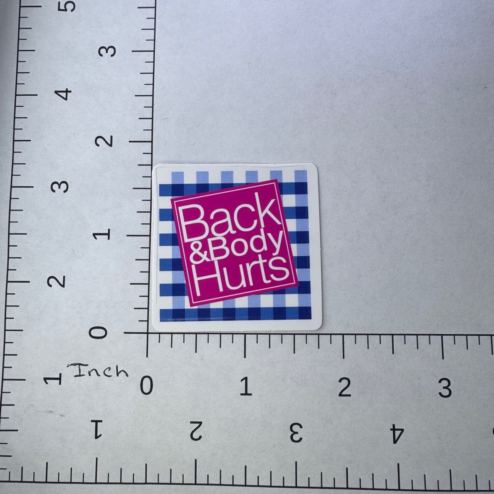 Back & Body Hurts Sticker - Water Bottle Locker Hard Hat Tumbler Tool Lunch Box - Thumbnail 2