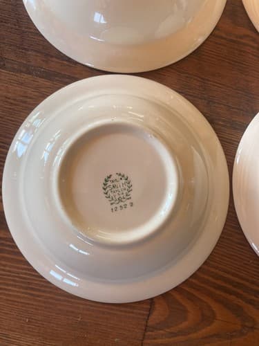 Set Of 6 Bowls Taylor Smith Taylor Swiss Provincial 6” Yellow Antique 1952 - Thumbnail 11