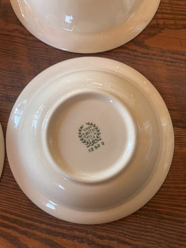 Set Of 6 Bowls Taylor Smith Taylor Swiss Provincial 6” Yellow Antique 1952 - Thumbnail 12