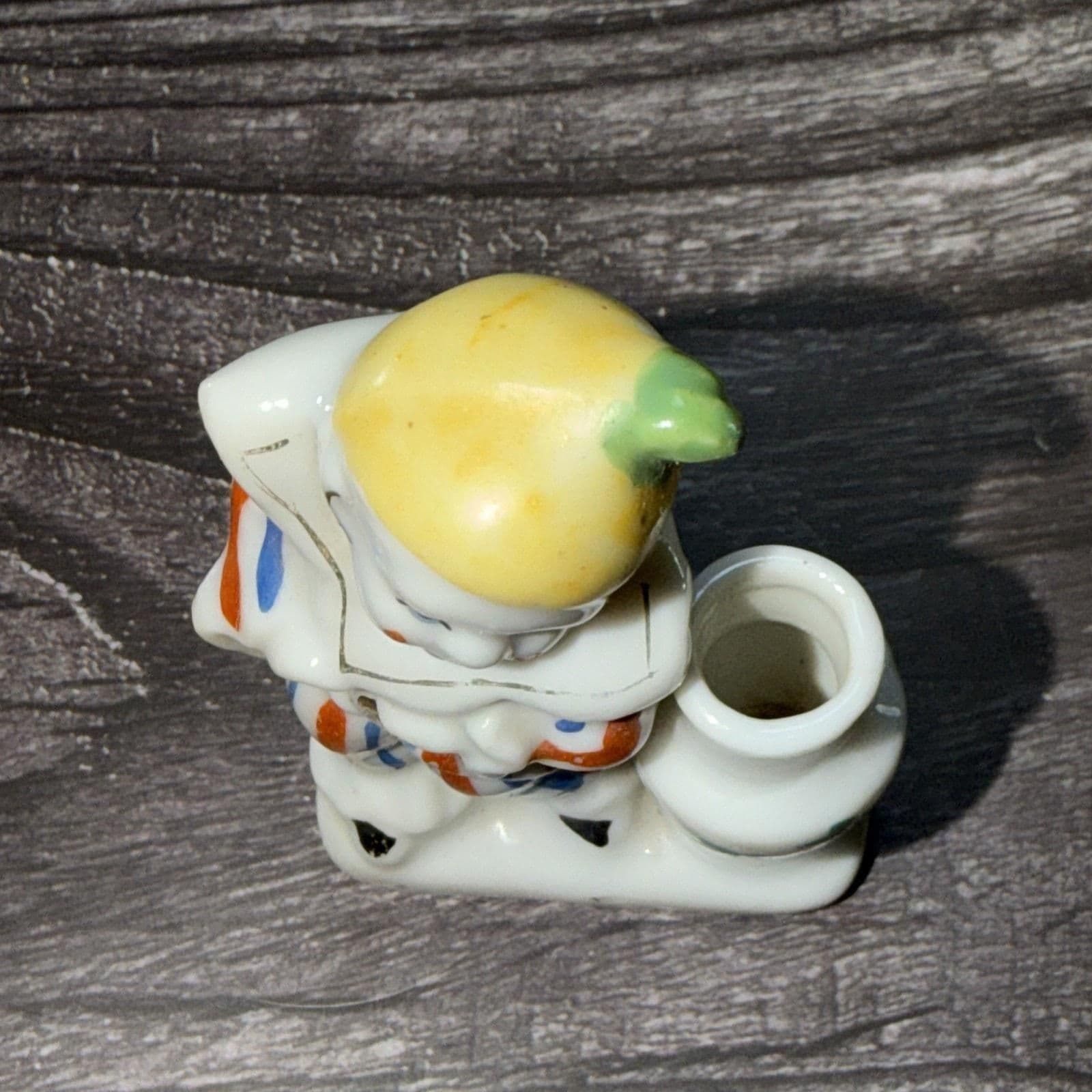 Vintage PORCELAIN Clown Flapper Girl Vase Toothpick Holder Occupied Japan Mini - Thumbnail 3