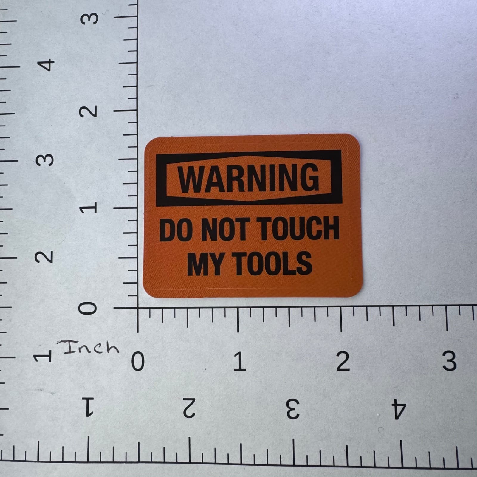 Warning DO Not Touch My Tools Sticker - Water Bottle Phone Laptop Skateboard - Thumbnail 2