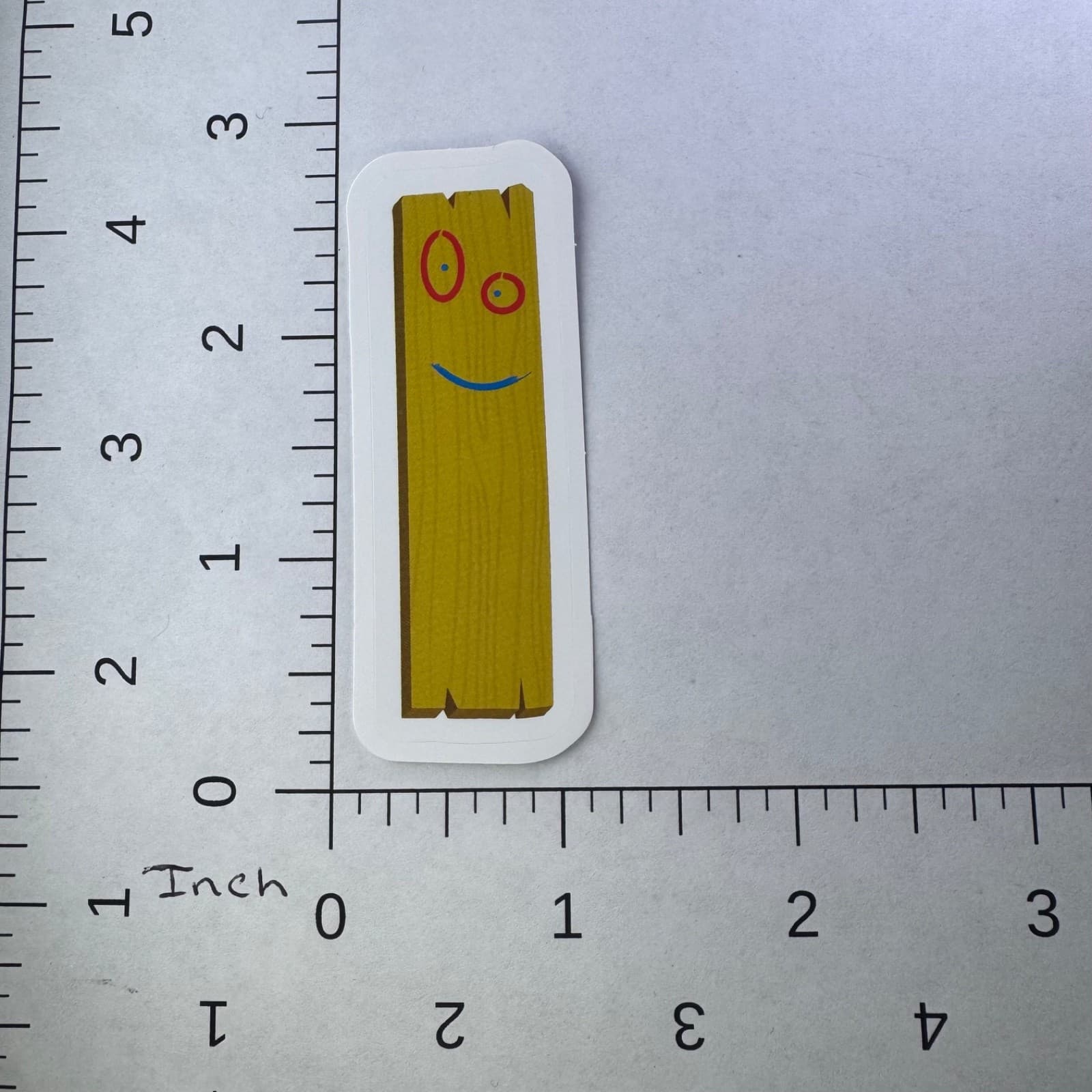 Smiley lumber Sticker - Water Bottle Phone Laptop Skateboard Hard Hat tools - Thumbnail 2