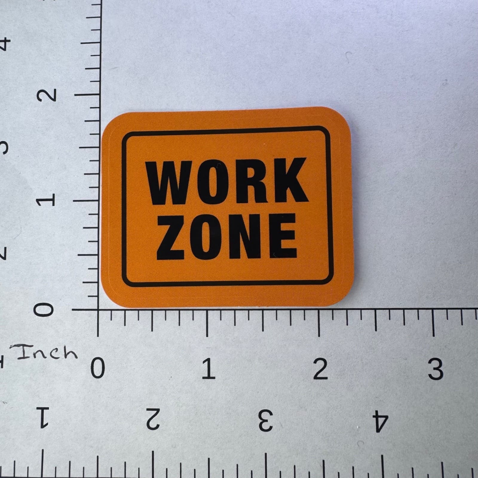 Work Zone Sign Sticker - Water Bottle Phone Laptop Skateboard Hard Hat Lunch Box - Thumbnail 2