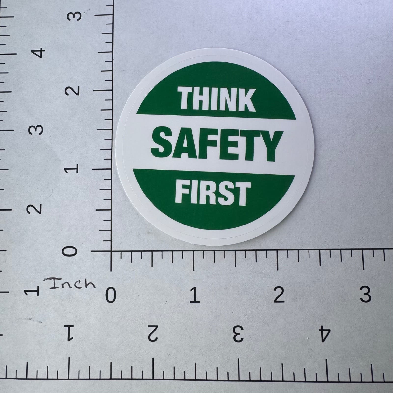 Think Safety First Sticker - Water Bottle Phone Laptop Skateboard Hard Hat Box - Thumbnail 2