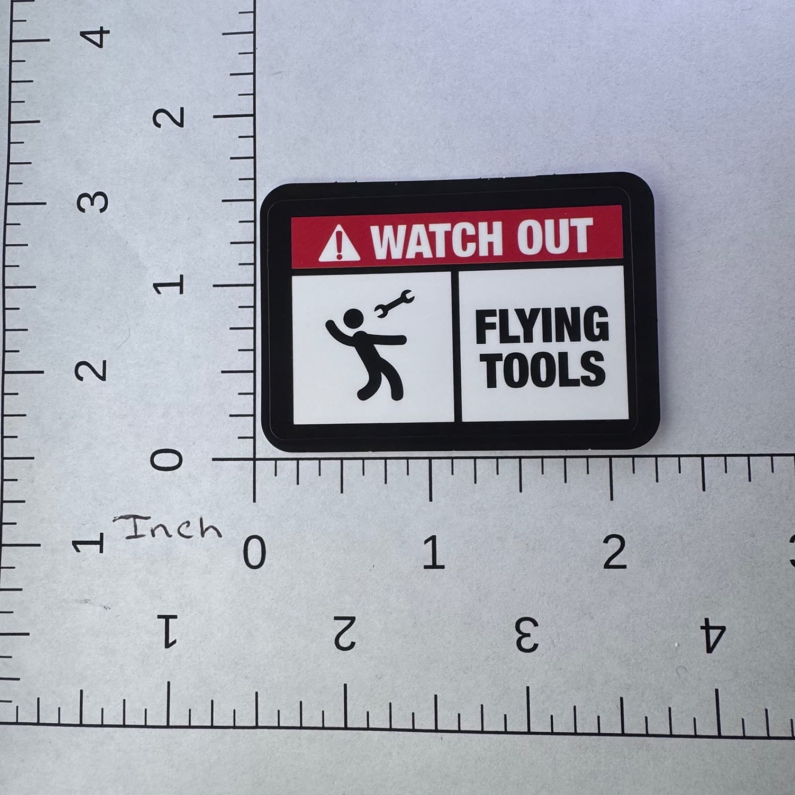 Watch Out Flying Tools Sticker - Water Bottle Phone Laptop Skateboard Hat - Thumbnail 2