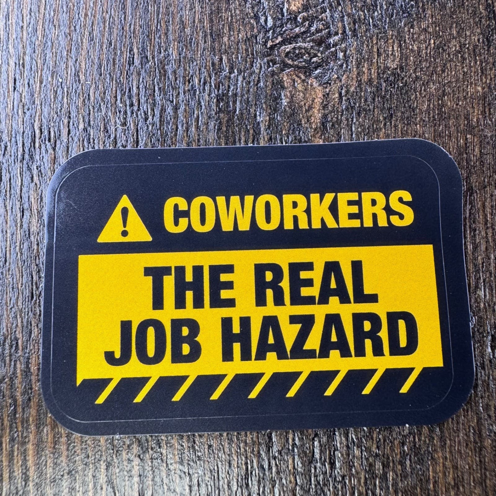 Coworkers the Real Problem Sticker - Water Bottle Phone Laptop Skateboard