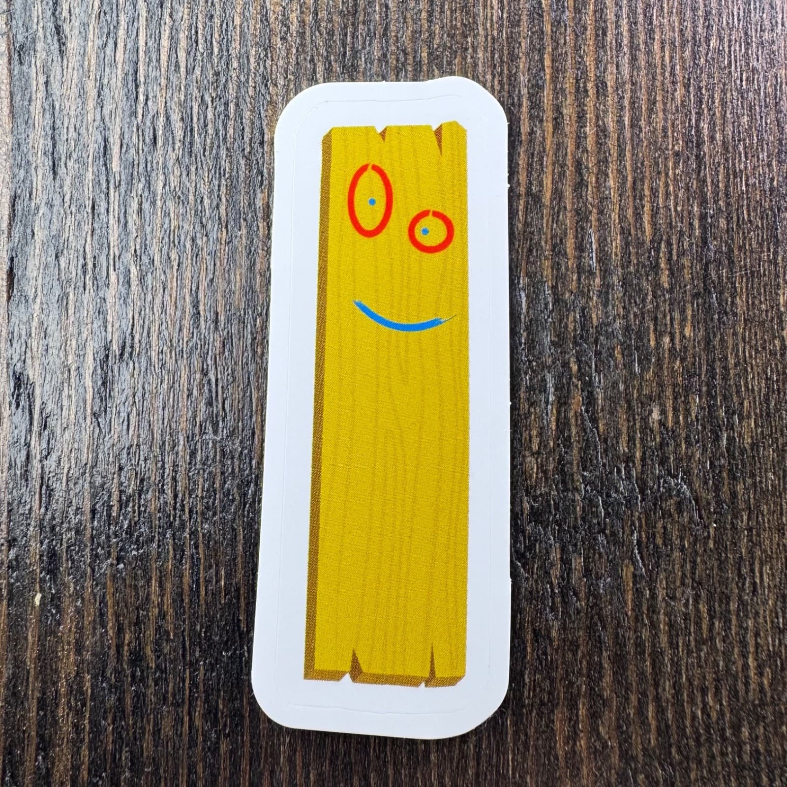 Smiley lumber Sticker - Water Bottle Phone Laptop Skateboard Hard Hat tools