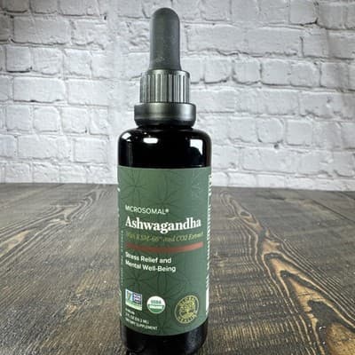 Global Healing Microsomal Ashwagandha Liquid Drops Stress Relief Mental 2 fl oz - Thumbnail 6