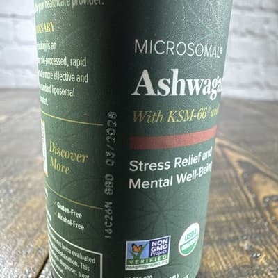 Global Healing Microsomal Ashwagandha Liquid Drops Stress Relief Mental 2 fl oz - Thumbnail 5